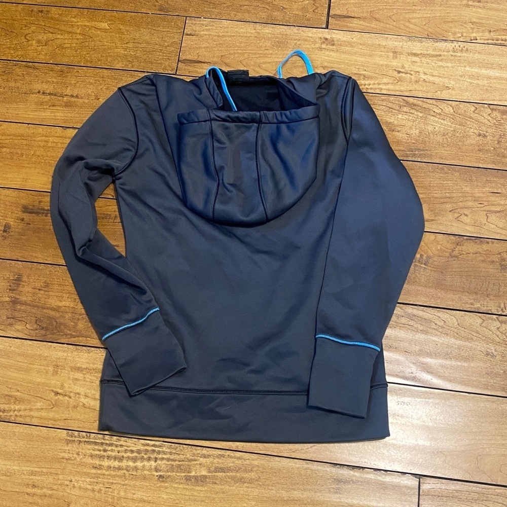 FXR Outdoor Gray and Blue Hoodie - Picture 4 of 4
